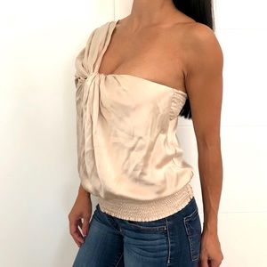Cream silky top
